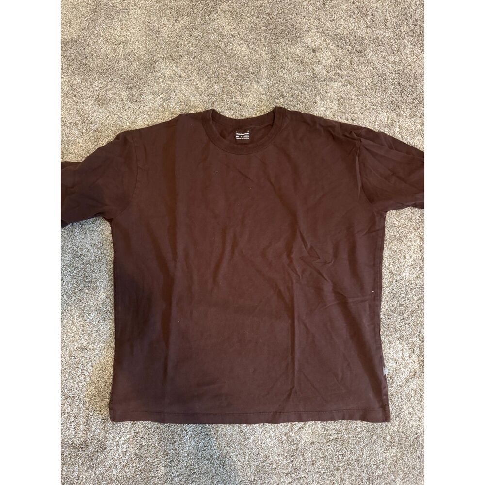 Standard Cloth Men’s Large Brown Oversized Basic T-Shirt
